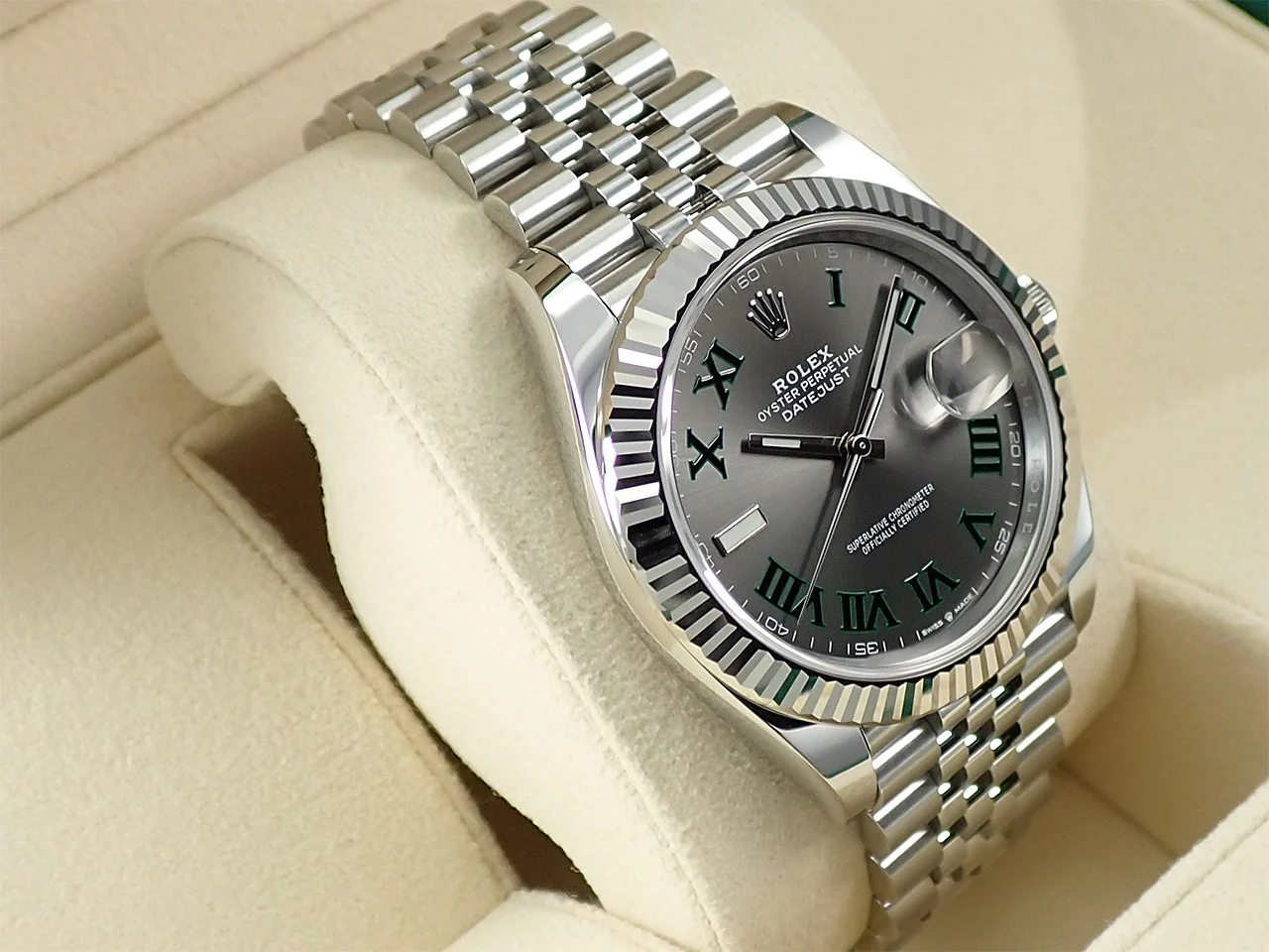 ロレックス デイトジャスト41 Ref.126334 ステンレススチール/ホワイトゴールド スレートローマン文字盤 ジュビリーブレスレット 未使用 00HTJUTJ - Image 5