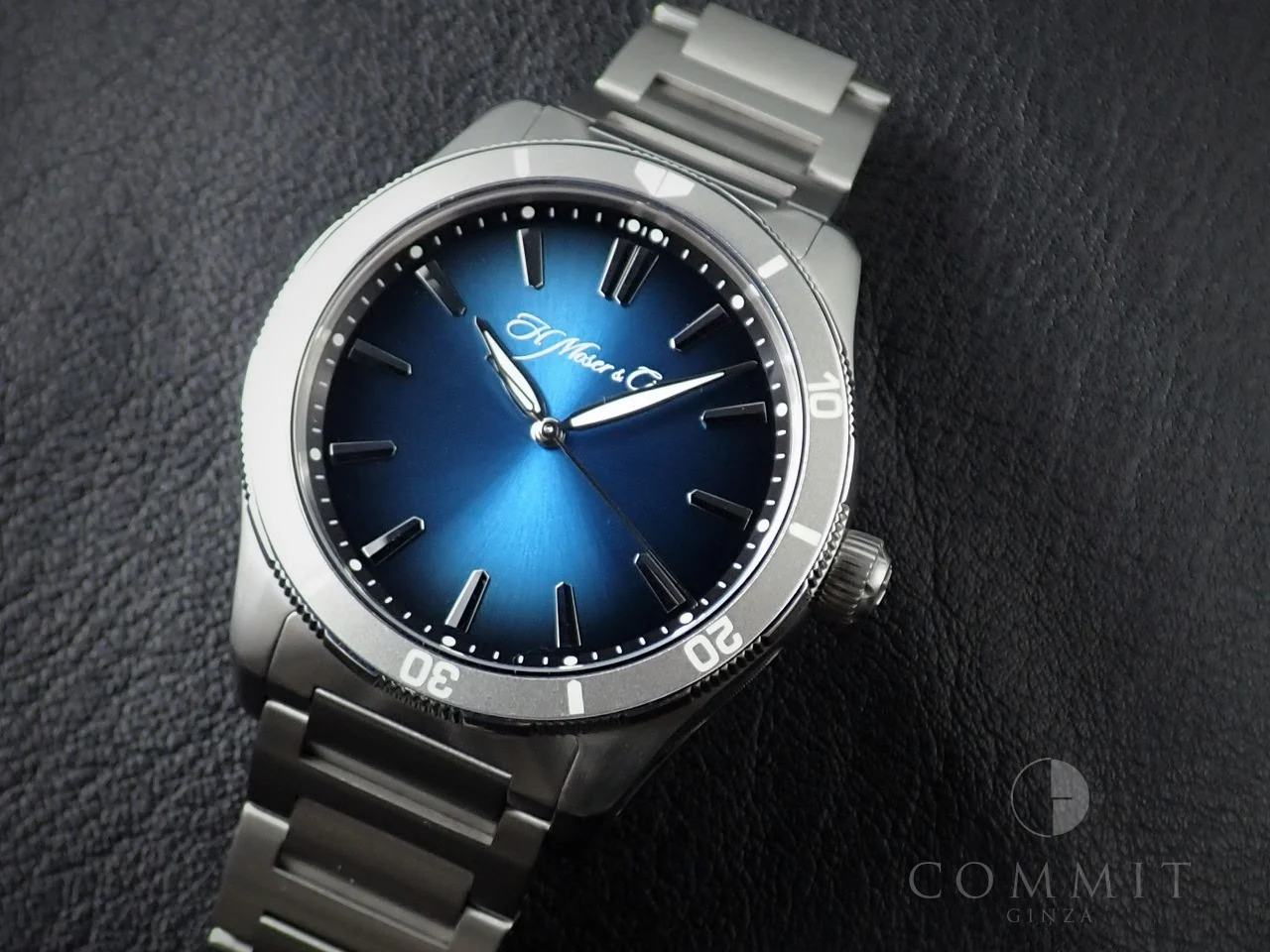 H.モーザー パイオニアセンターセコンド Ref.3200-1204 ブルー文字盤 美品 00YP69TF - Image 12