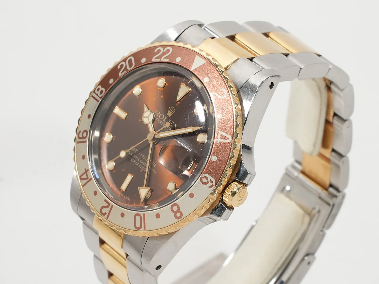 ロレックス GMTマスター Ref.16753 ステンレススチール/イエローゴールド ブラウン文字盤 オイスターブレスレット 中古 0K49Z71Z - Image 4