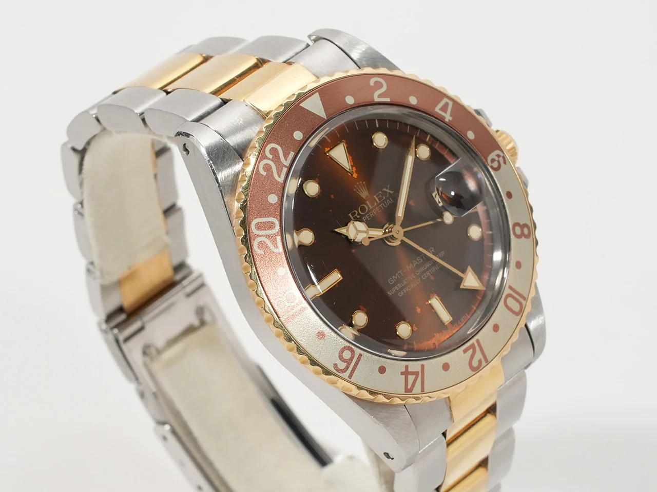 ロレックス GMTマスター Ref.16753 ステンレススチール/イエローゴールド ブラウン文字盤 オイスターブレスレット 中古 0K49Z71Z - Image 5