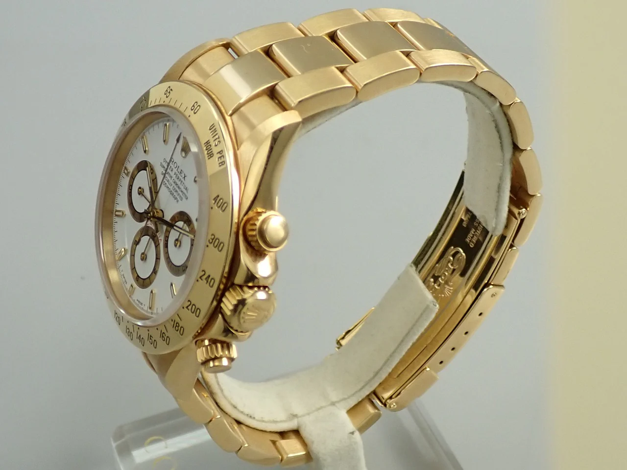 ロレックス デイトナ エルプリメロ Ref.16528 イエローゴールド ホワイト文字盤 - Image 4