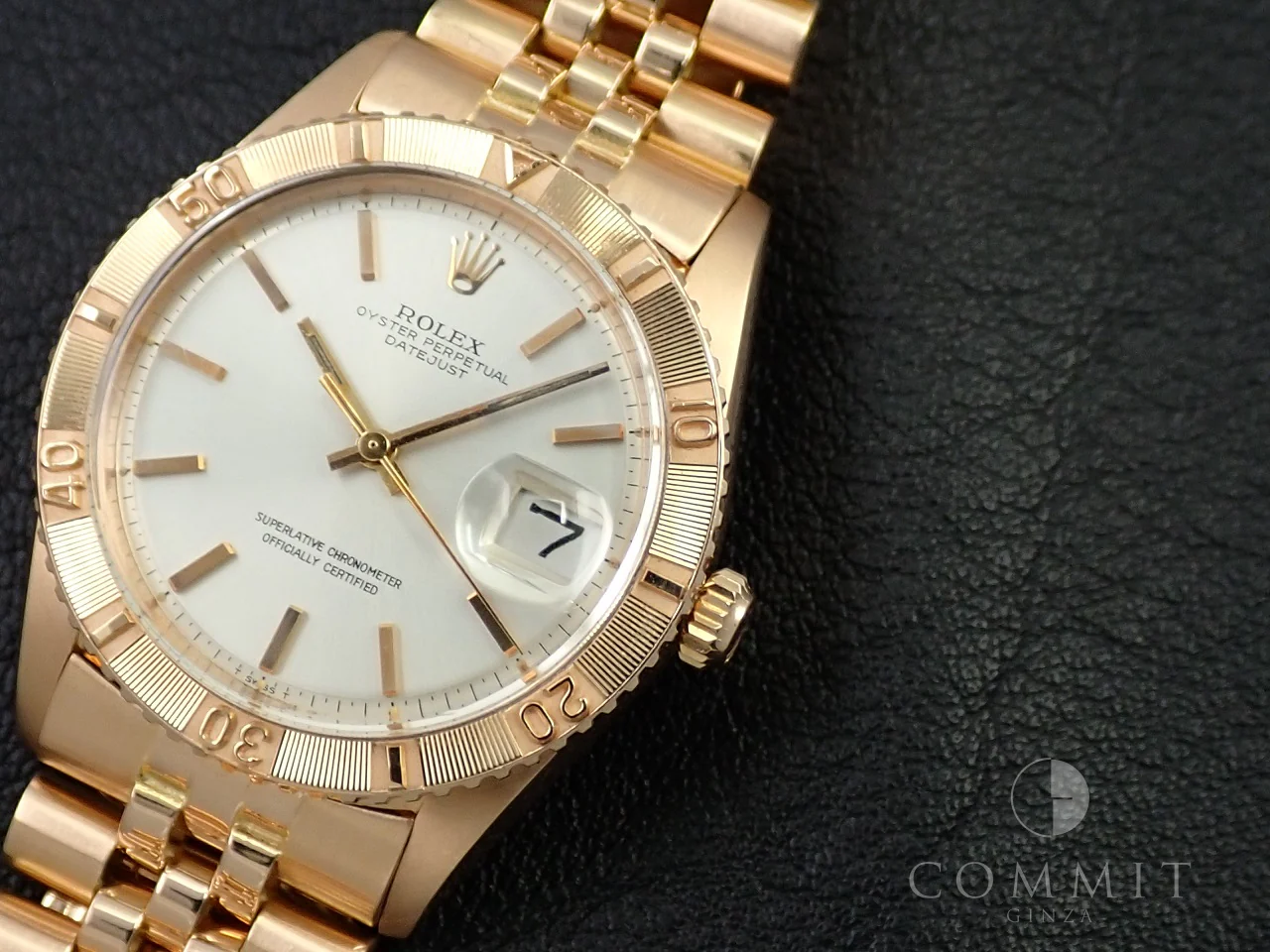 ロレックス デイトジャスト サンダーバード Ref.1625/5 ピンクゴールド シルバー文字盤 中古 0SWF0HVX ジュビリーブレスレット - Image 11