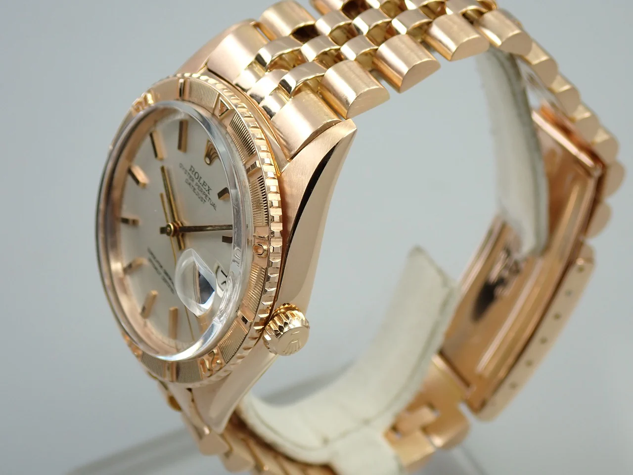 ロレックス デイトジャスト サンダーバード Ref.1625/5 ピンクゴールド シルバー文字盤 中古 0SWF0HVX ジュビリーブレスレット - Image 4