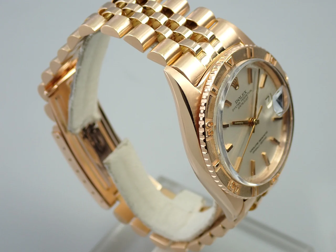 ロレックス デイトジャスト サンダーバード Ref.1625/5 ピンクゴールド シルバー文字盤 中古 0SWF0HVX ジュビリーブレスレット - Image 5