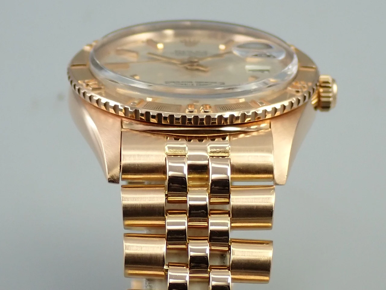 ロレックス デイトジャスト サンダーバード Ref.1625/5 ピンクゴールド シルバー文字盤 中古 0SWF0HVX ジュビリーブレスレット - Image 6