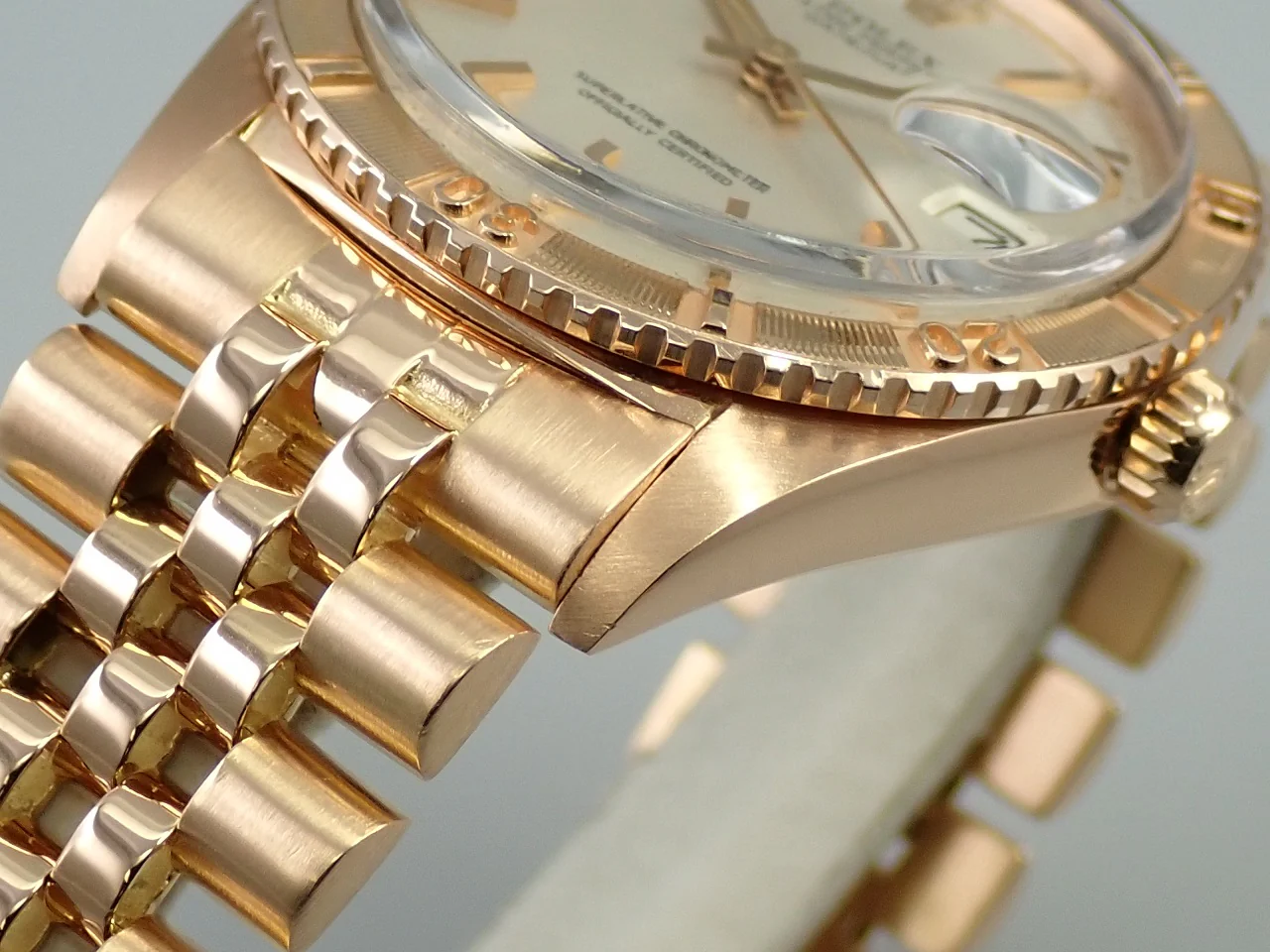 ロレックス デイトジャスト サンダーバード Ref.1625/5 ピンクゴールド シルバー文字盤 中古 0SWF0HVX ジュビリーブレスレット - Image 7