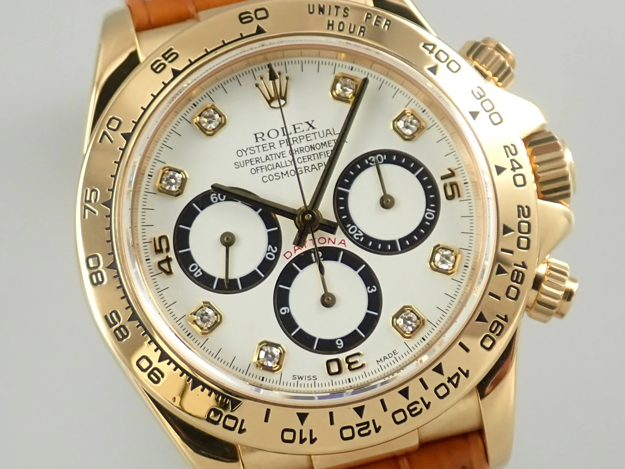 ロレックス デイトナ エルプリメロ Ref.16518G イエローゴールド ホワイト文字盤 - Image 3