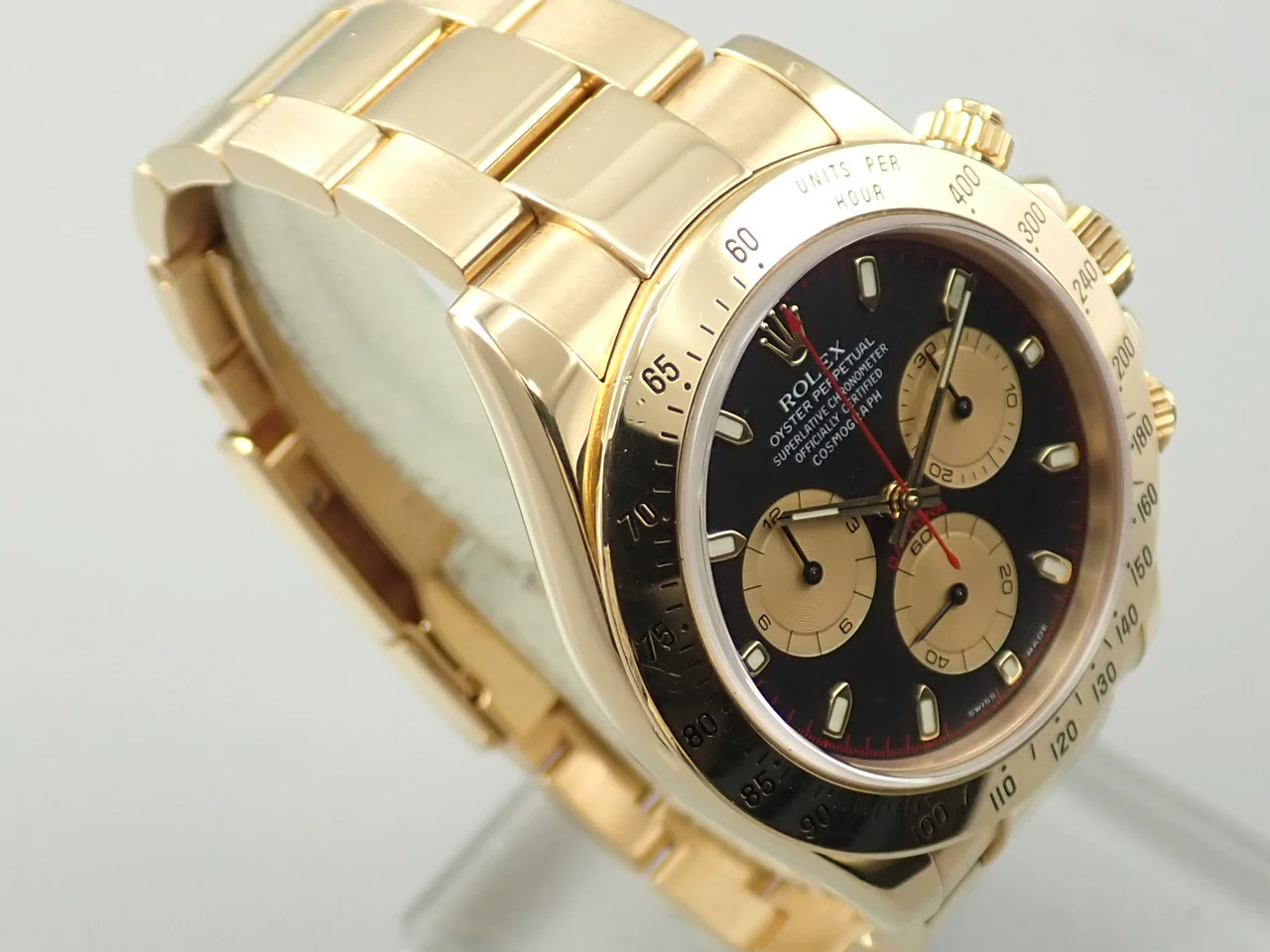 ロレックス デイトナ Ref.116528 イエローゴールド ブラック文字盤 - Image 5
