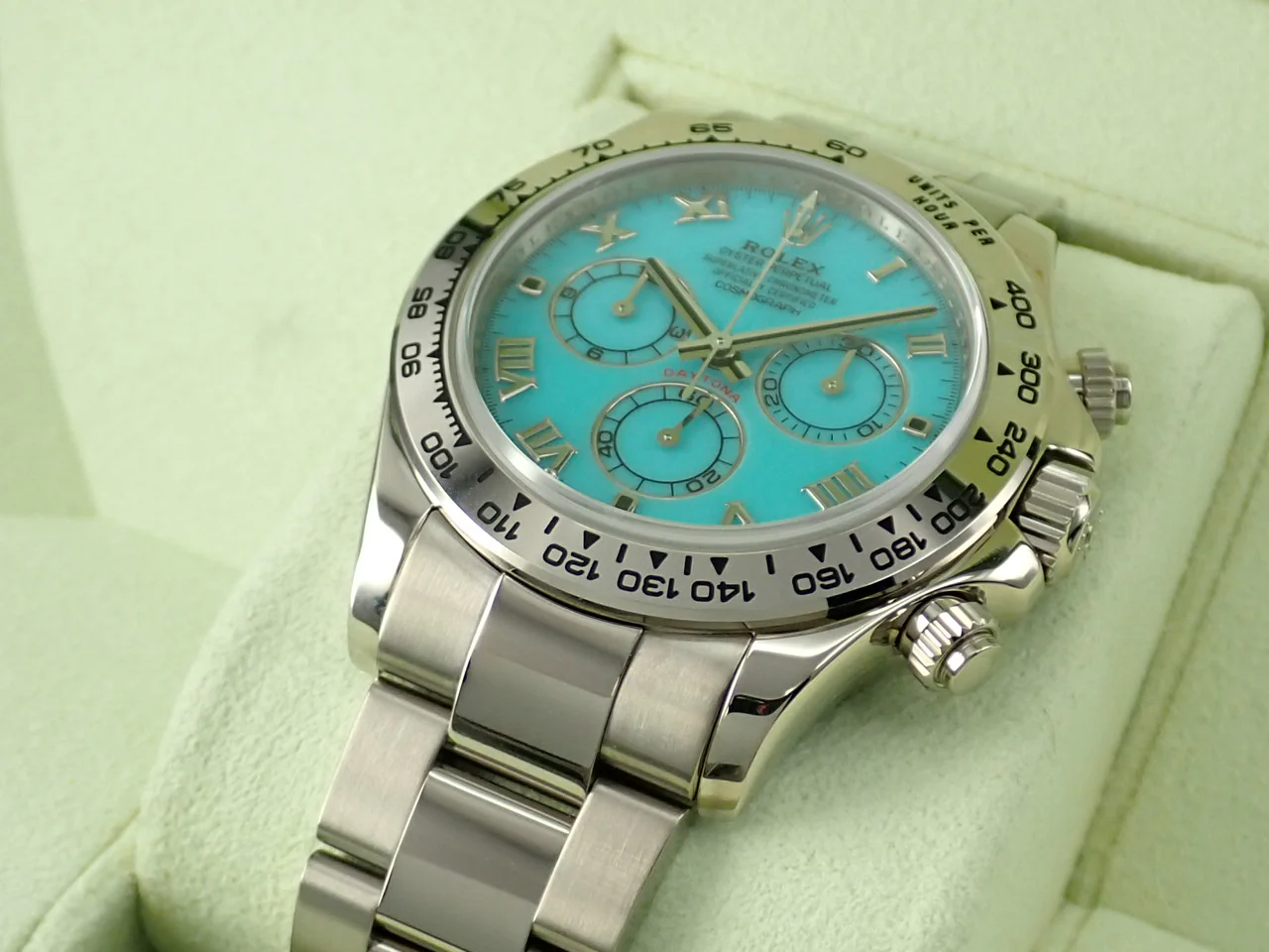 ロレックス デイトナ Ref.116509 ホワイトゴールド ターコイズ文字盤 - Image 6