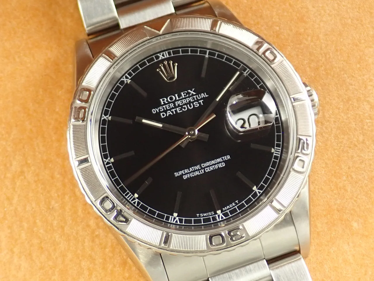 ロレックス デイトジャスト Ref.16264 ステンレススチール/ホワイトゴールド ブラック文字盤 - Image 3