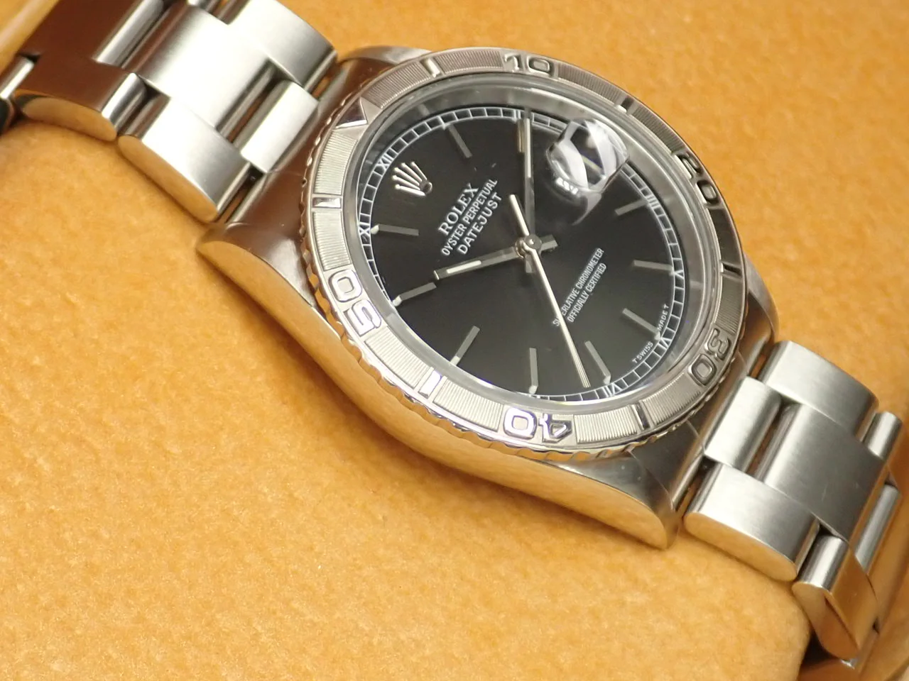 ロレックス デイトジャスト Ref.16264 ステンレススチール/ホワイトゴールド ブラック文字盤 - Image 5
