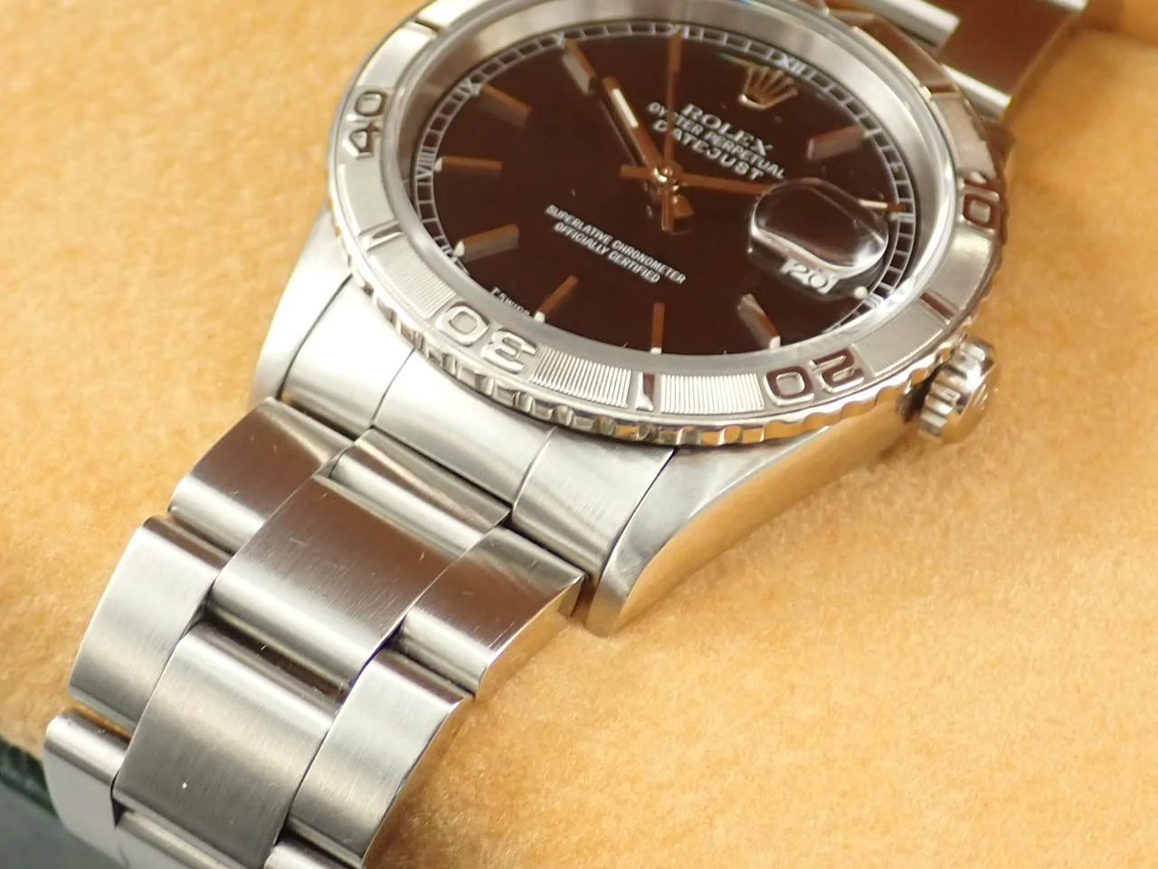 ロレックス デイトジャスト Ref.16264 ステンレススチール/ホワイトゴールド ブラック文字盤 - Image 6