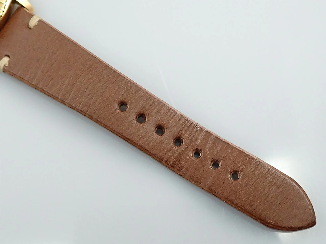 ロレックス デイトジャスト Ref.1625/8 イエローゴールド シャンパンモザイク文字盤 革ベルト - Image 10