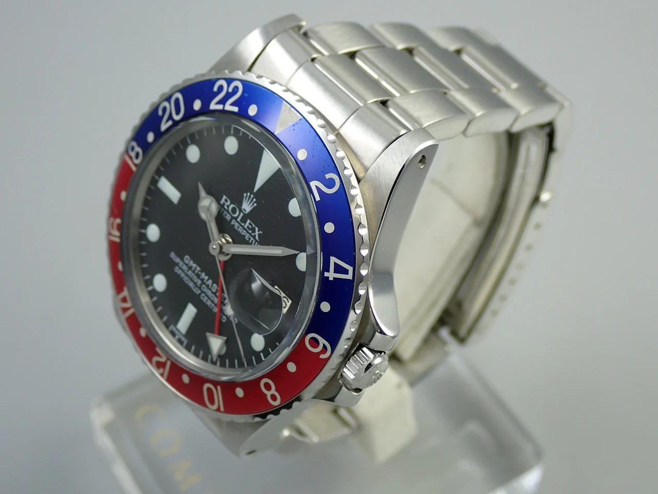 ロレックス GMTマスター Ref.1675 ステンレススチール ブラック文字盤 オイスターブレスレット - Image 4