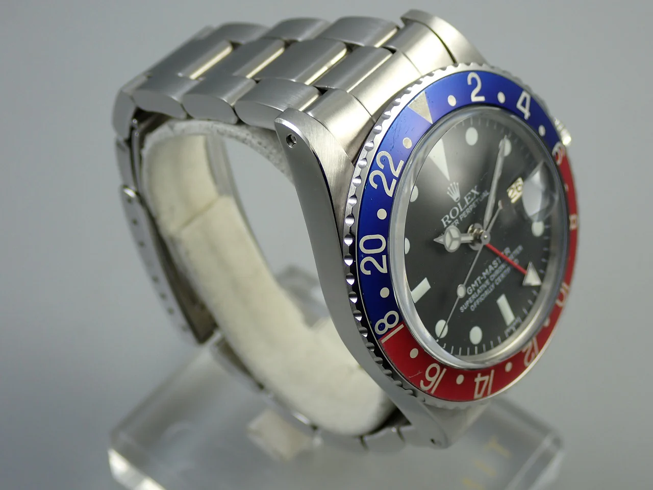 ロレックス GMTマスター Ref.1675 ステンレススチール ブラック文字盤 オイスターブレスレット - Image 5