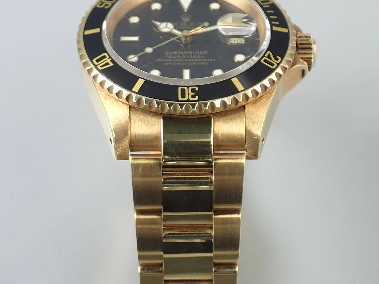 ロレックス サブマリーナー デイト Ref.16618 イエローゴールド ブラック文字盤 - Image 6