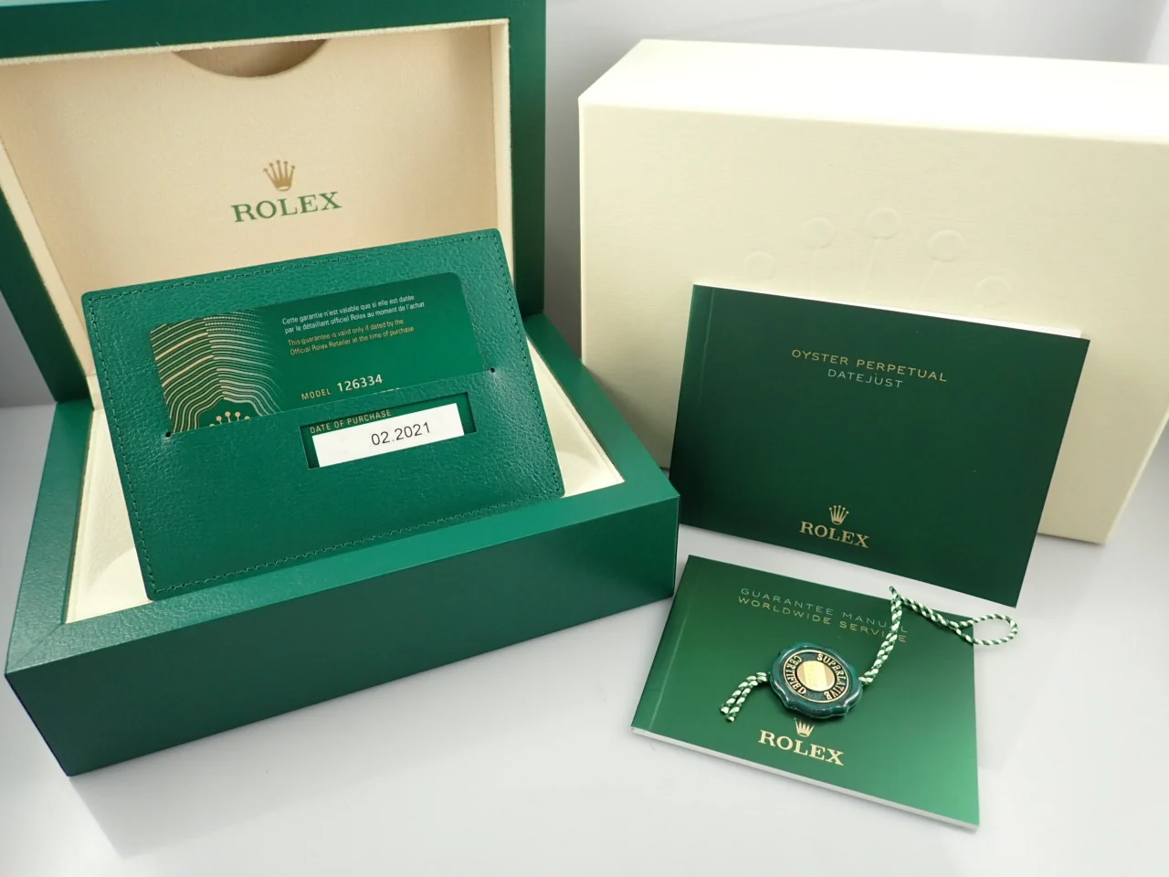 ロレックス デイトジャスト41 Ref.126334 ステンレススチール/ホワイトゴールド ブラック文字盤 オイスターブレスレット - Image 10