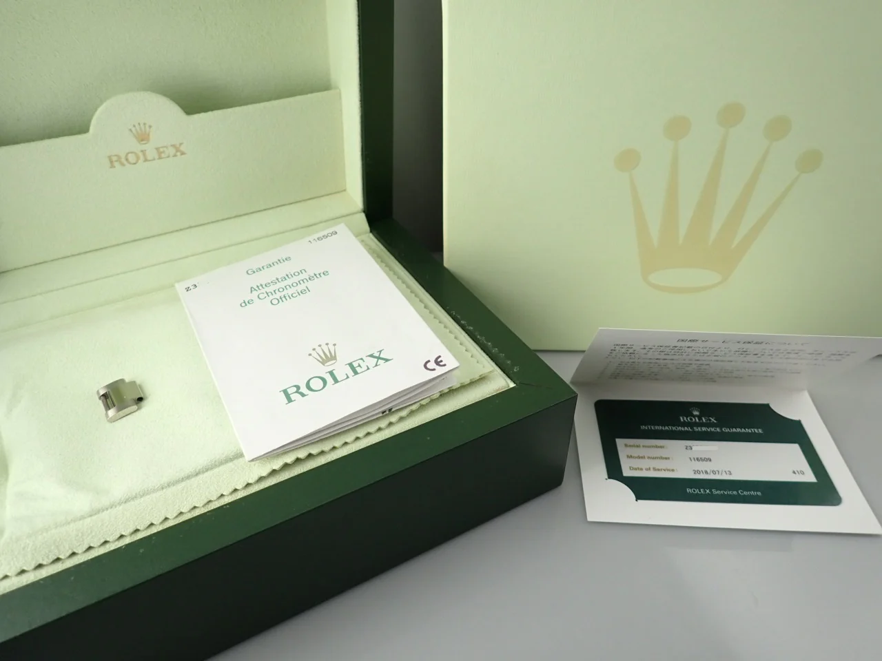 ロレックス デイトナ Ref.116509 ホワイトゴールド クリソプレーズ文字盤 - Image 10