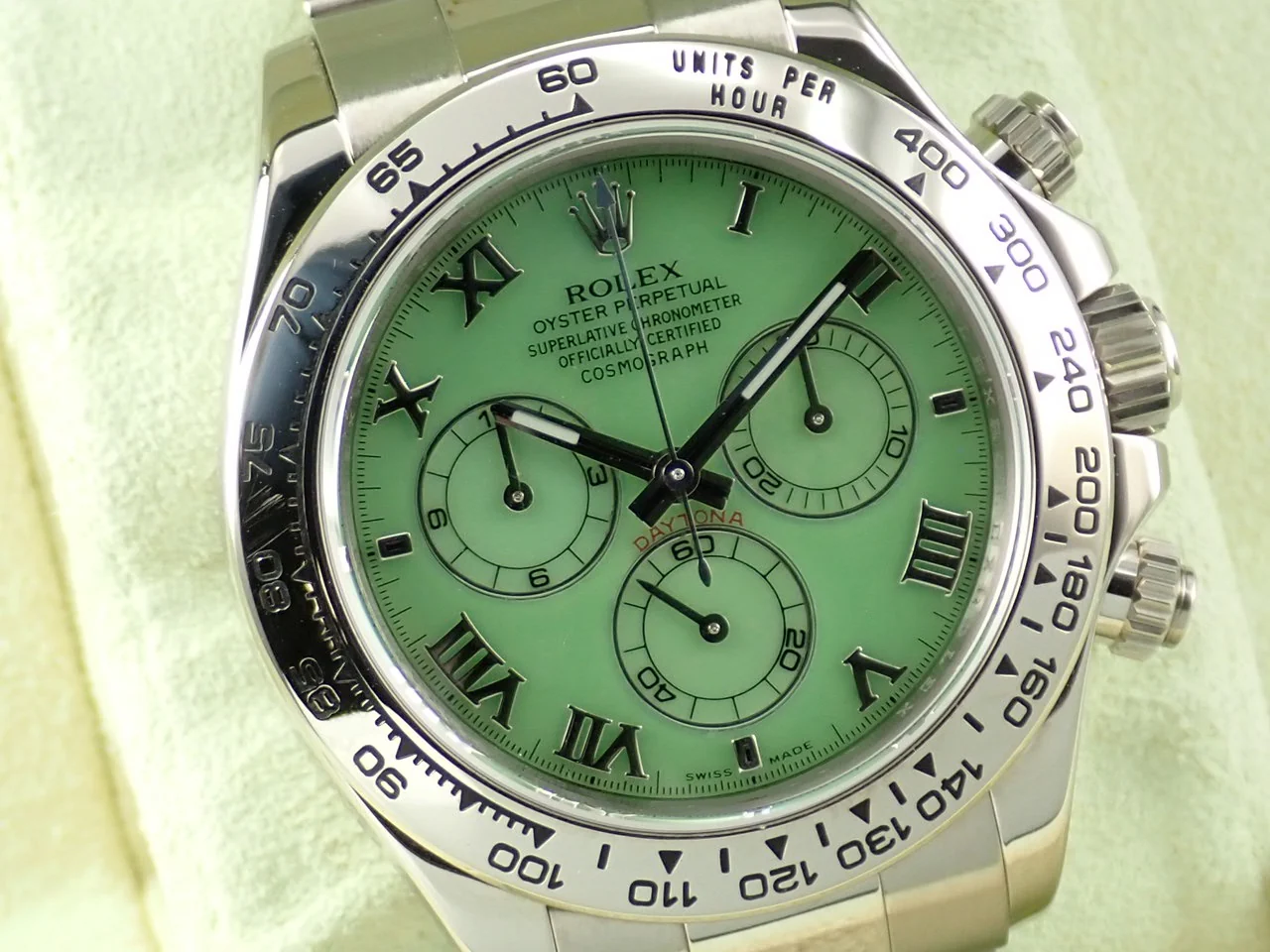 ロレックス デイトナ Ref.116509 ホワイトゴールド クリソプレーズ文字盤 - Image 3