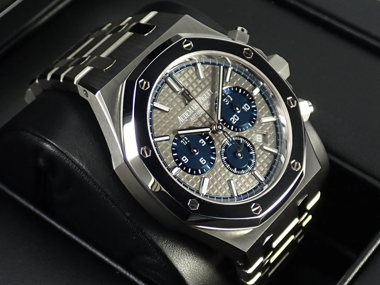 オーデマピゲ ロイヤルオーク クロノグラフ Ref.26331IP.OO.1220IP.01 チタン/プラチナ スレートグレー×ブルー文字盤 - Image 4