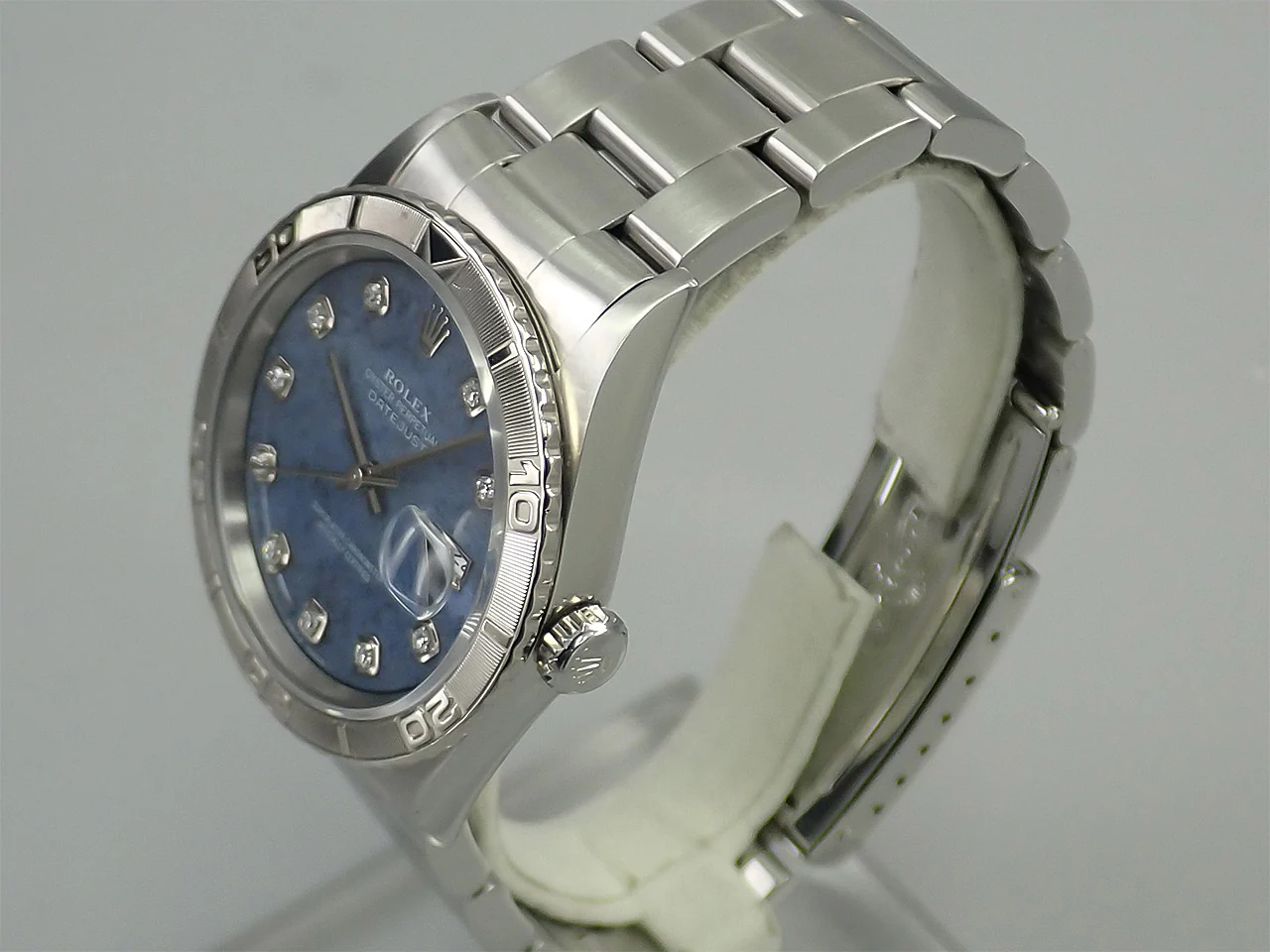 ロレックス デイトジャスト Ref.16264 ステンレススチール/ホワイトゴールド ソーダライトx10Pダイヤ文字盤 - Image 3