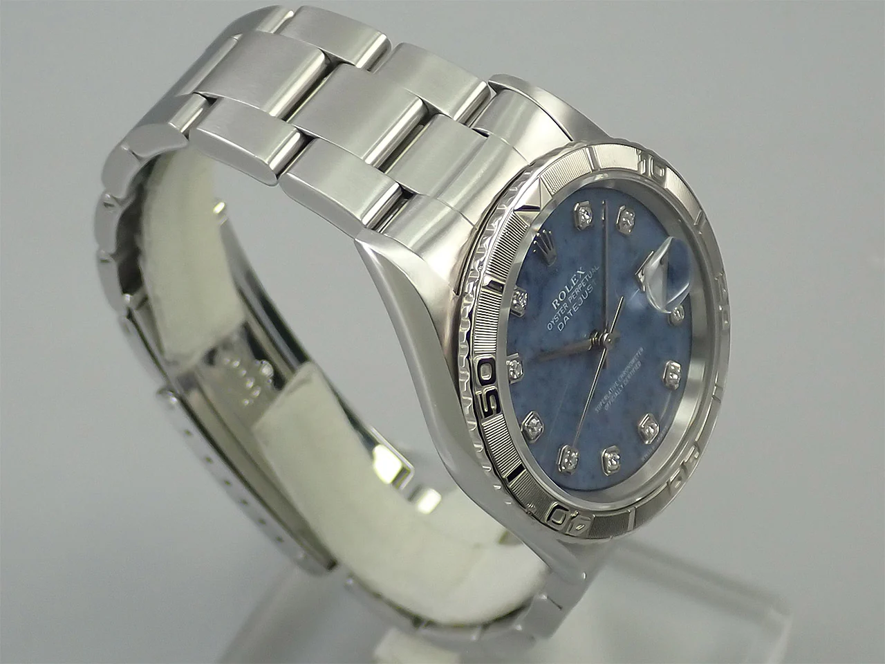 ロレックス デイトジャスト Ref.16264 ステンレススチール/ホワイトゴールド ソーダライトx10Pダイヤ文字盤 - Image 4
