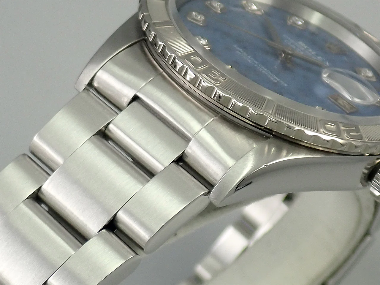 ロレックス デイトジャスト Ref.16264 ステンレススチール/ホワイトゴールド ソーダライトx10Pダイヤ文字盤 - Image 7