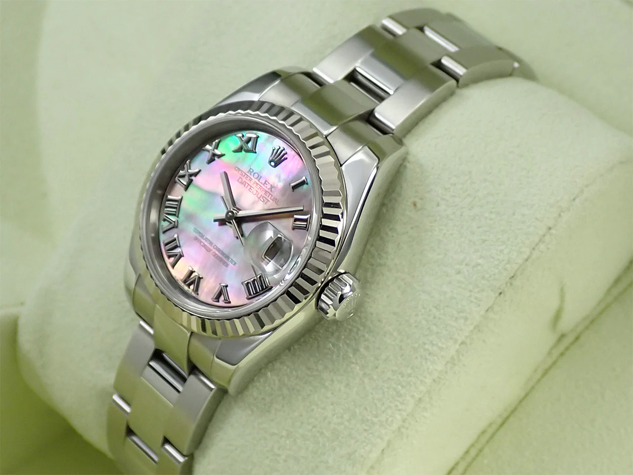 ロレックス デイトジャスト Ref.179174 ステンレススチール/ホワイトゴールド ブラックシェル文字盤 中古 1Y1UA816 - Image 5