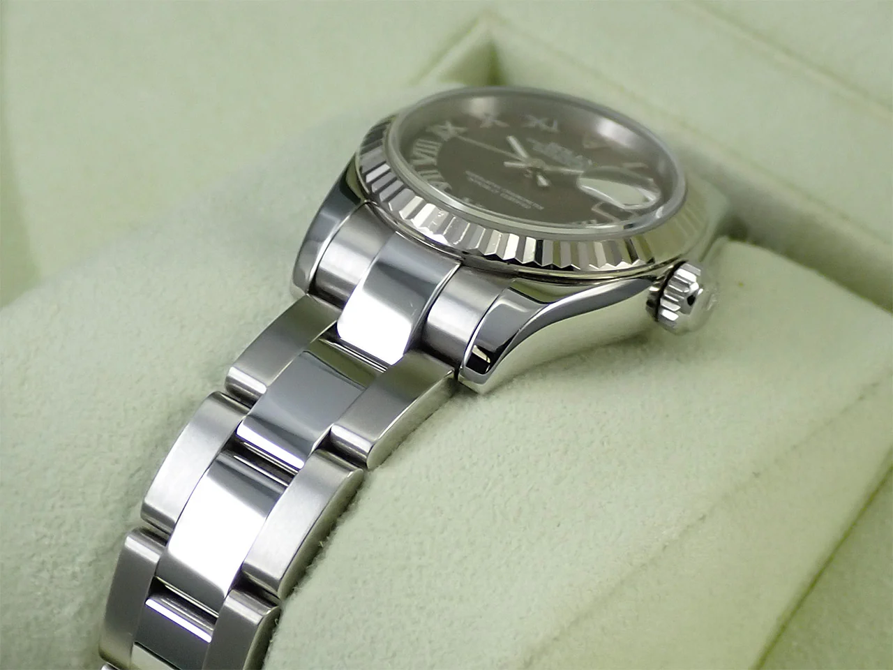 ロレックス デイトジャスト Ref.179174 ステンレススチール/ホワイトゴールド ブラックシェル文字盤 中古 1Y1UA816 - Image 6