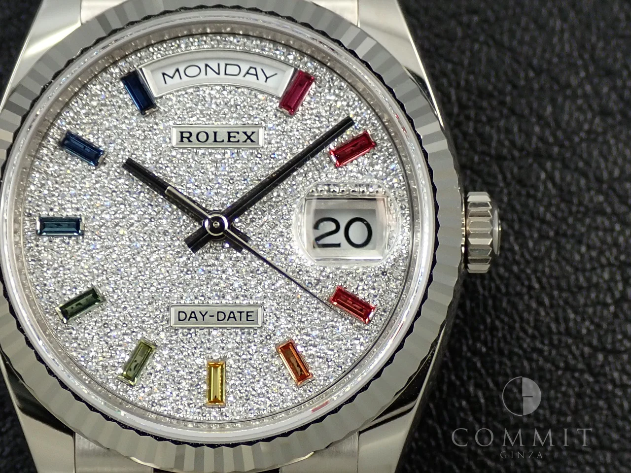 ロレックス デイデイト36 Ref.128239 ホワイトゴールド パヴェダイヤモンド文字盤 - Image 11