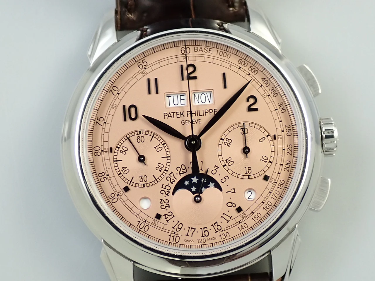 パテックフィリップ パーペチュアルカレンダー クロノグラフ Ref.5270P-001 プラチナ ゴールデンオパーリン文字盤 - Image 3