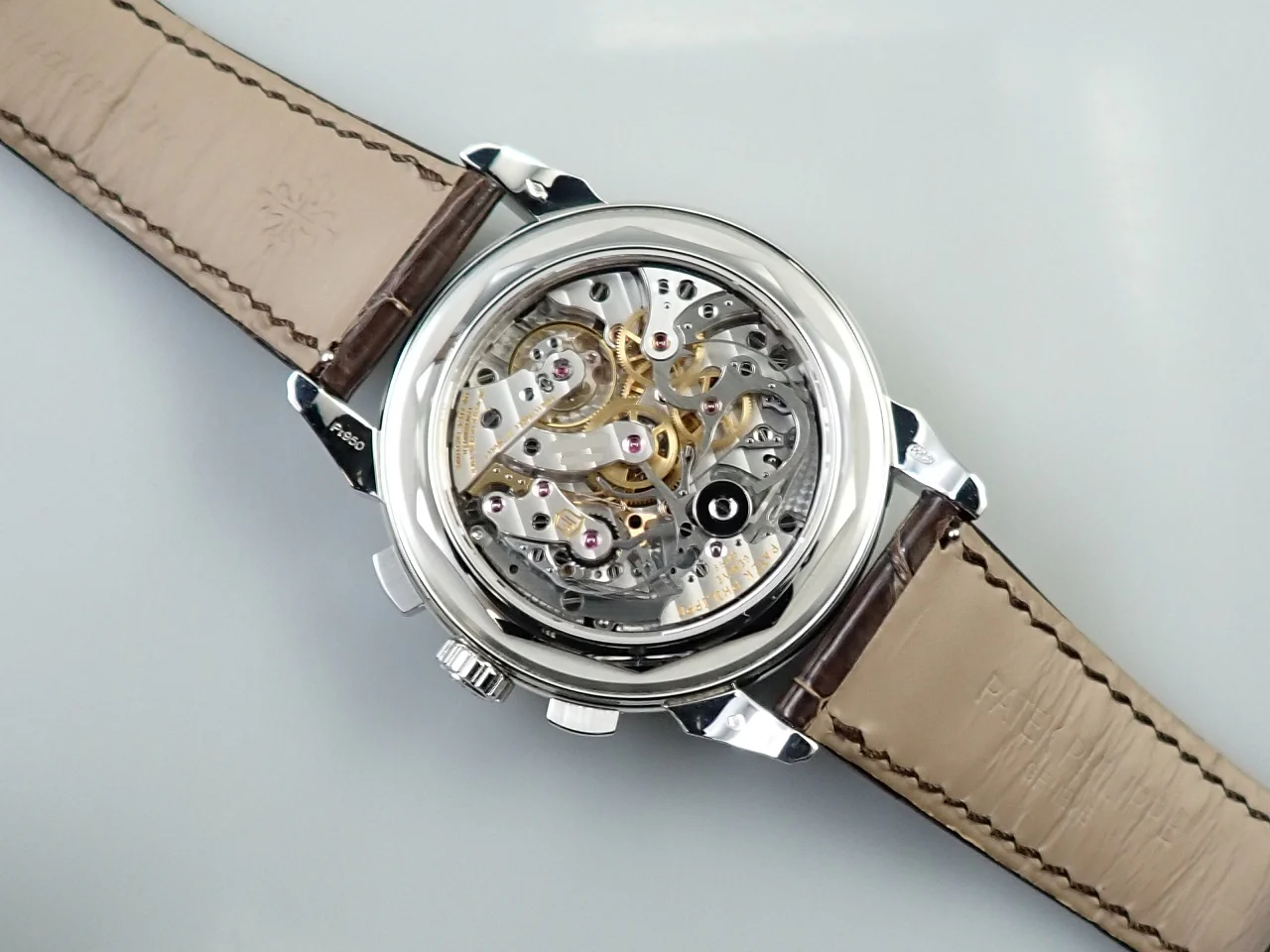 パテックフィリップ パーペチュアルカレンダー クロノグラフ Ref.5270P-001 プラチナ ゴールデンオパーリン文字盤 - Image 7