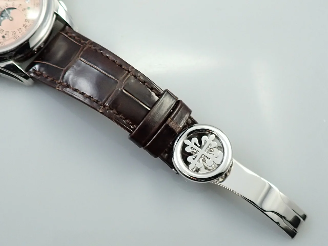 パテックフィリップ パーペチュアルカレンダー クロノグラフ Ref.5270P-001 プラチナ ゴールデンオパーリン文字盤 - Image 8