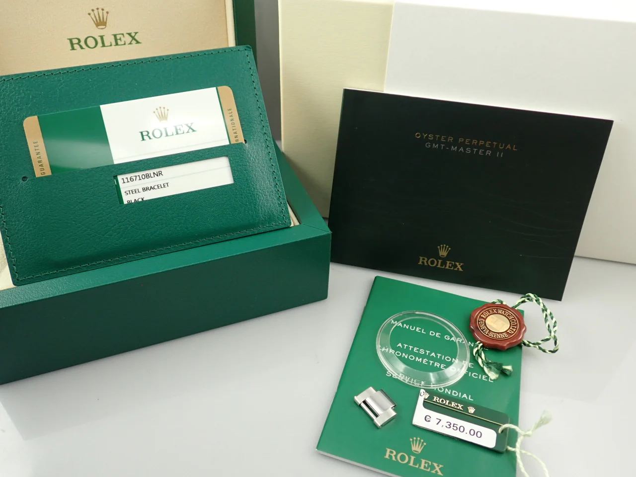 ロレックス GMTマスターII Ref.116710BLNR ステンレススチール ブラック文字盤 オイスターブレスレット - Image 10