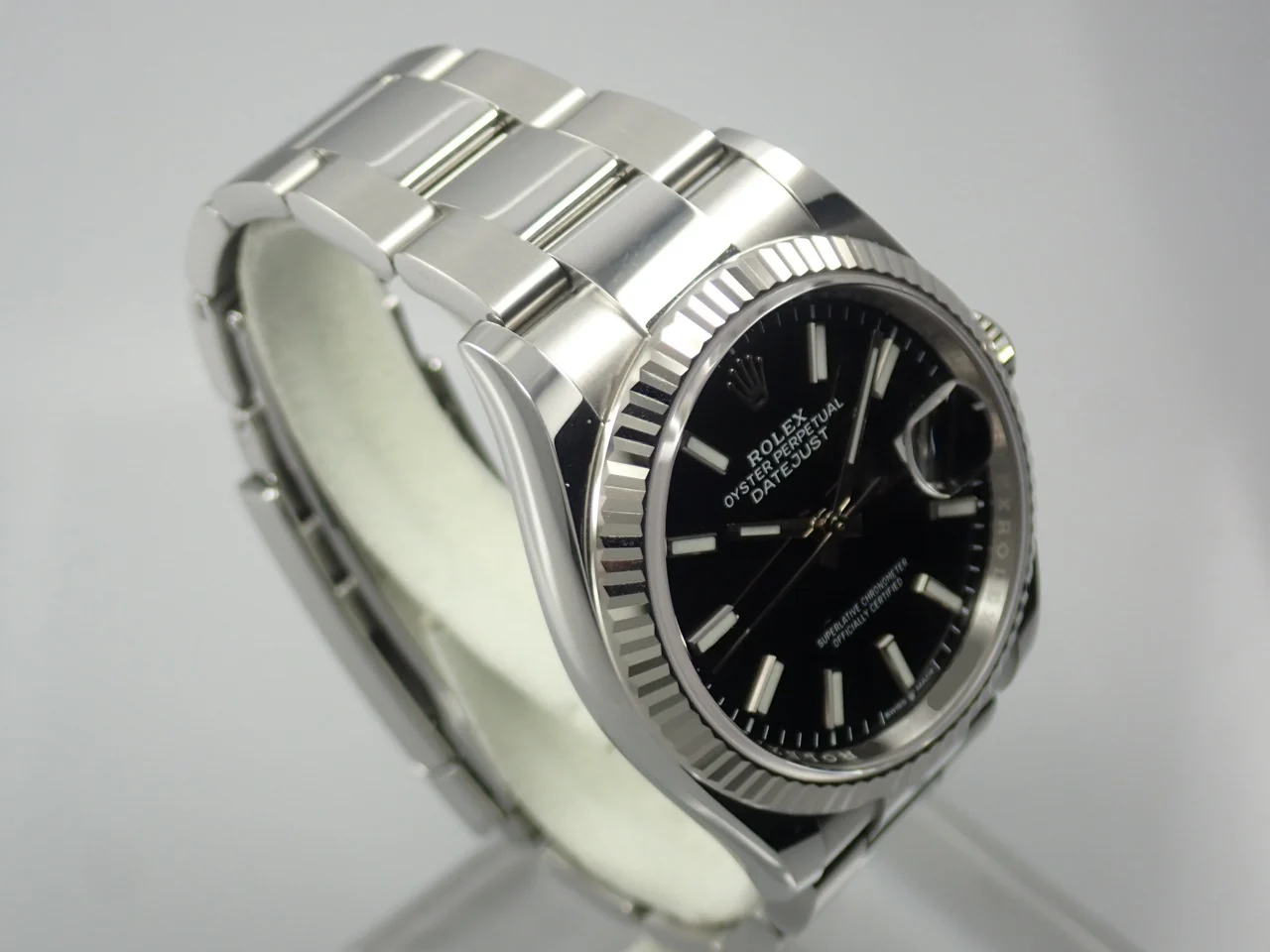 ロレックス デイトジャスト36 Ref.126234 ステンレススチール/ホワイトゴールド ブラック文字盤 オイスターブレスレット 中古 278WHPM2 - Image 5