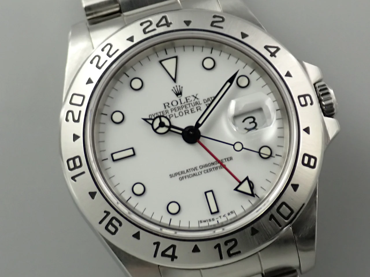 ロレックス エクスプローラーII Ref.16570 ステンレススチール ホワイト文字盤 - Image 3