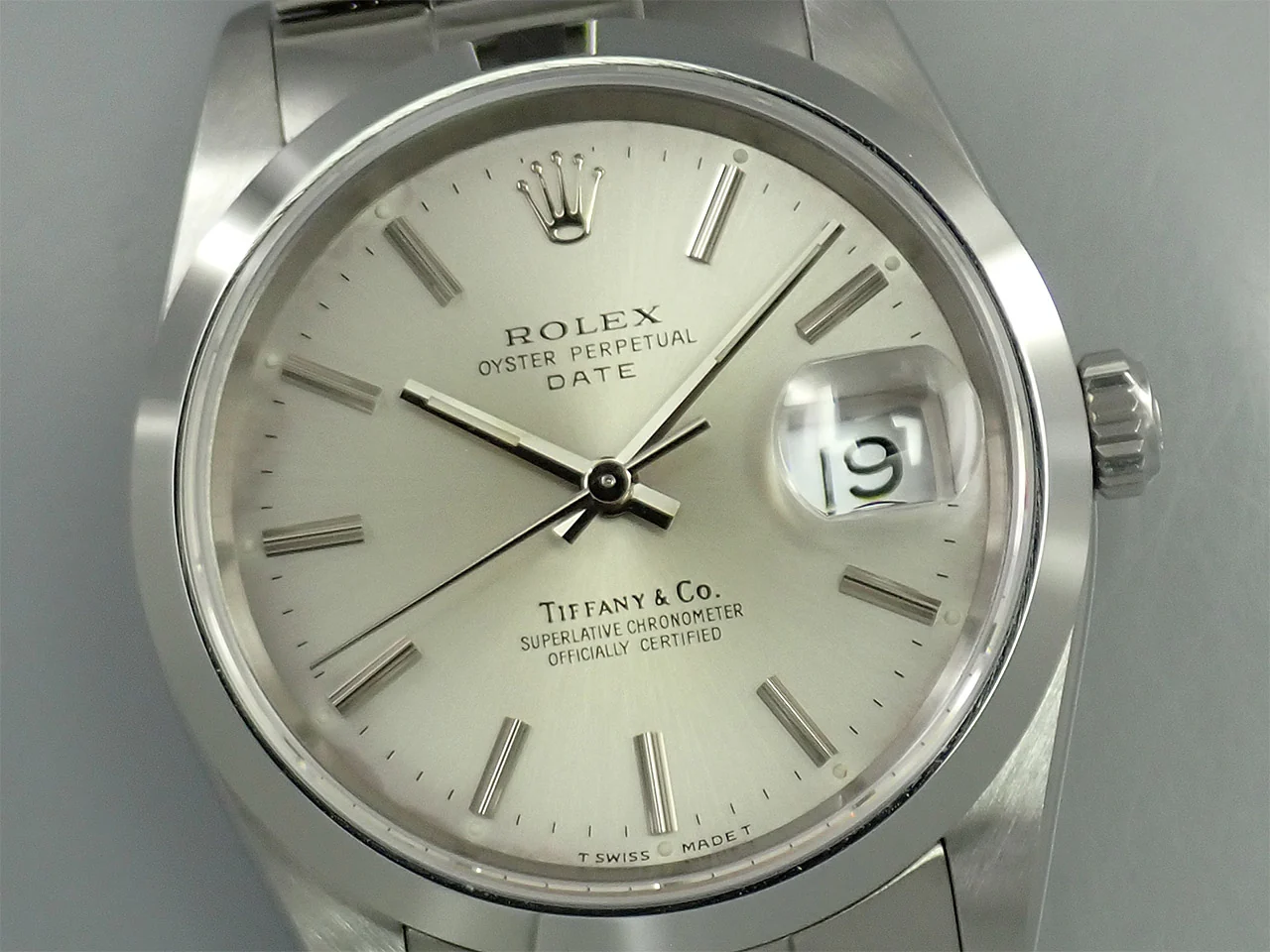 ロレックス オイスターパーペチュアル デイト TIFFANY＆CO. Ref.15200 ステンレススチール シルバー文字盤 - Image 3