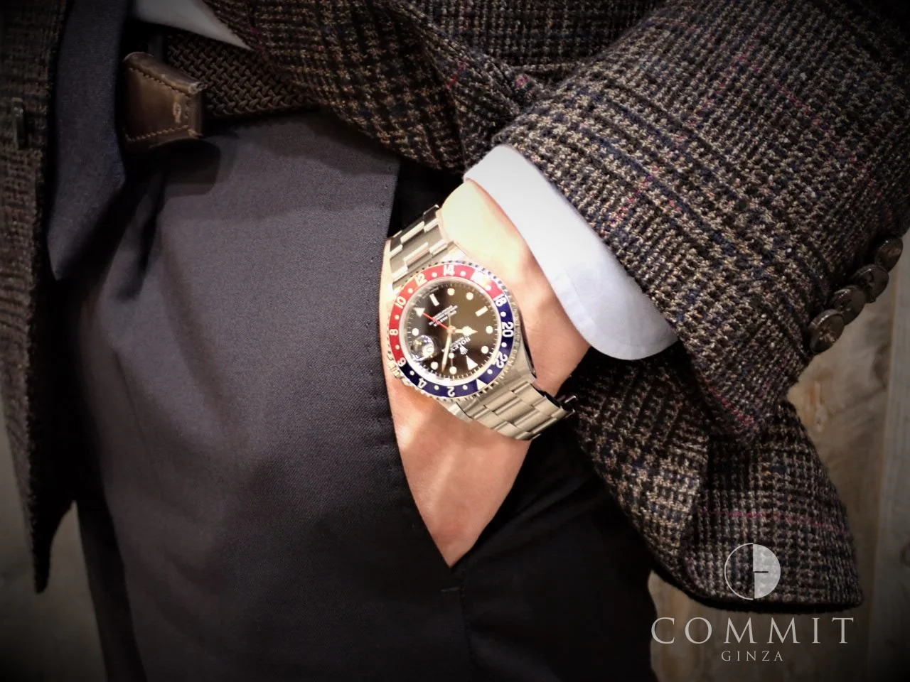 ロレックス GMTマスター Ref.16700 ステンレススチール ブラック文字盤 オイスターブレスレット - Image 12