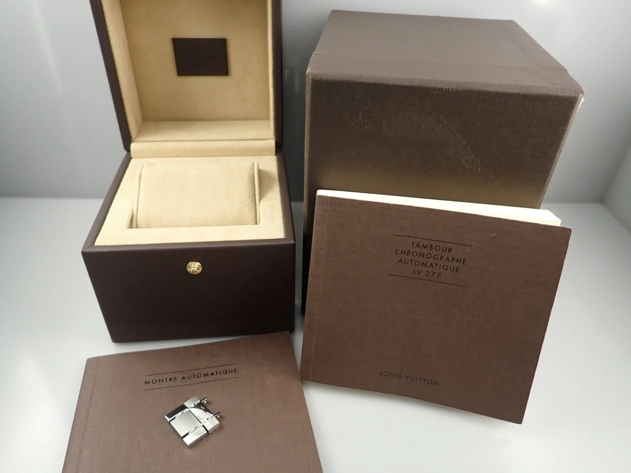 ルイヴィトン タンブール クロノグラフ Ref.Q11410 ブラウン×ブラック文字盤 中古 2LPYSLLL - Image 10