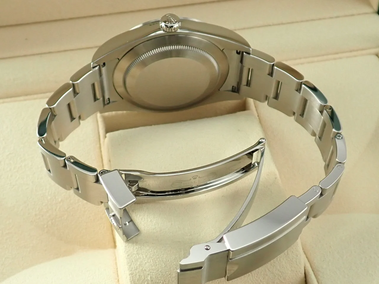 ロレックス エクスプローラーI 鏡面ブラックアウト Ref.214270 ステンレススチール ブラック文字盤 - Image 8