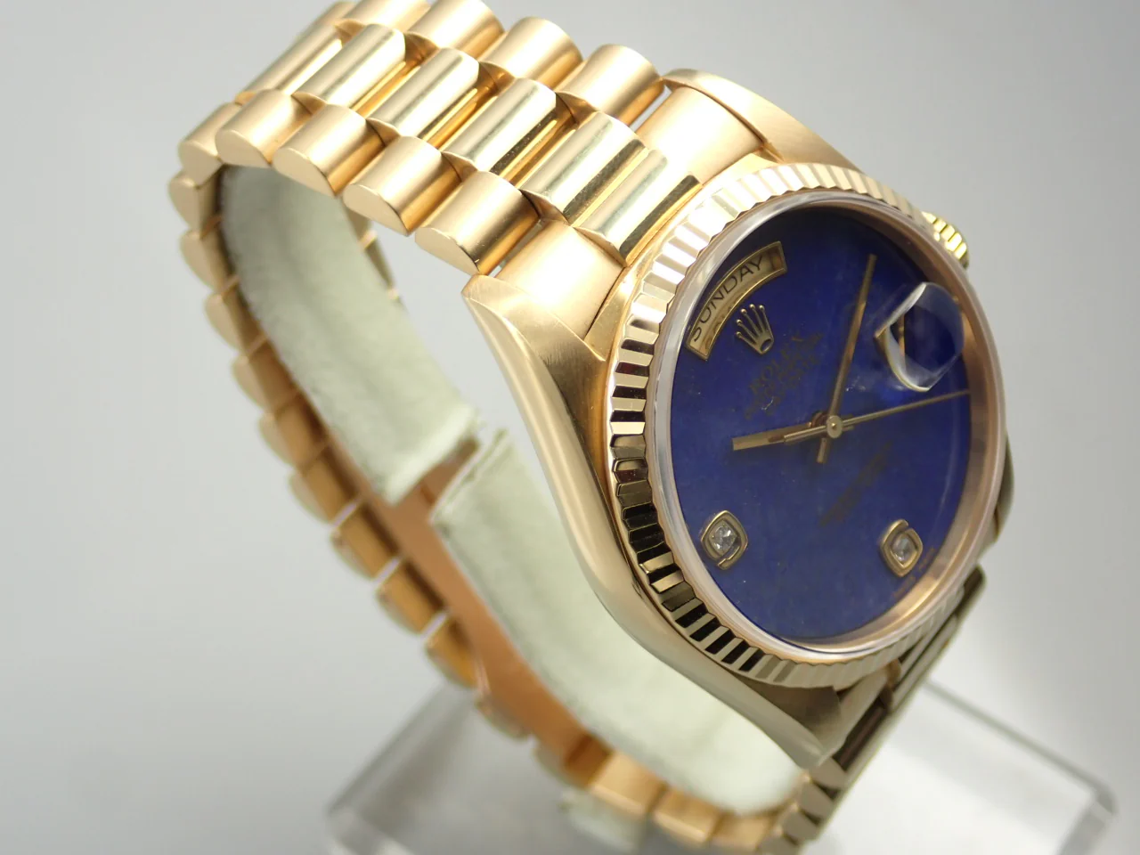 ロレックス デイデイト36 Ref.18238 2BR イエローゴールド ラピスラズリ文字盤 - Image 5