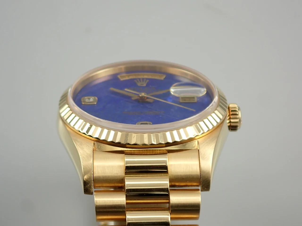 ロレックス デイデイト36 Ref.18238 2BR イエローゴールド ラピスラズリ文字盤 - Image 6