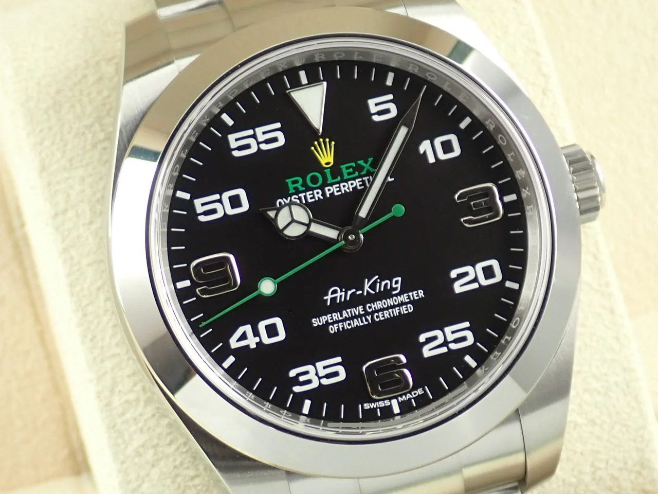 ロレックス エアキング Ref.116900 ステンレススチール ブラック文字盤 - Image 3