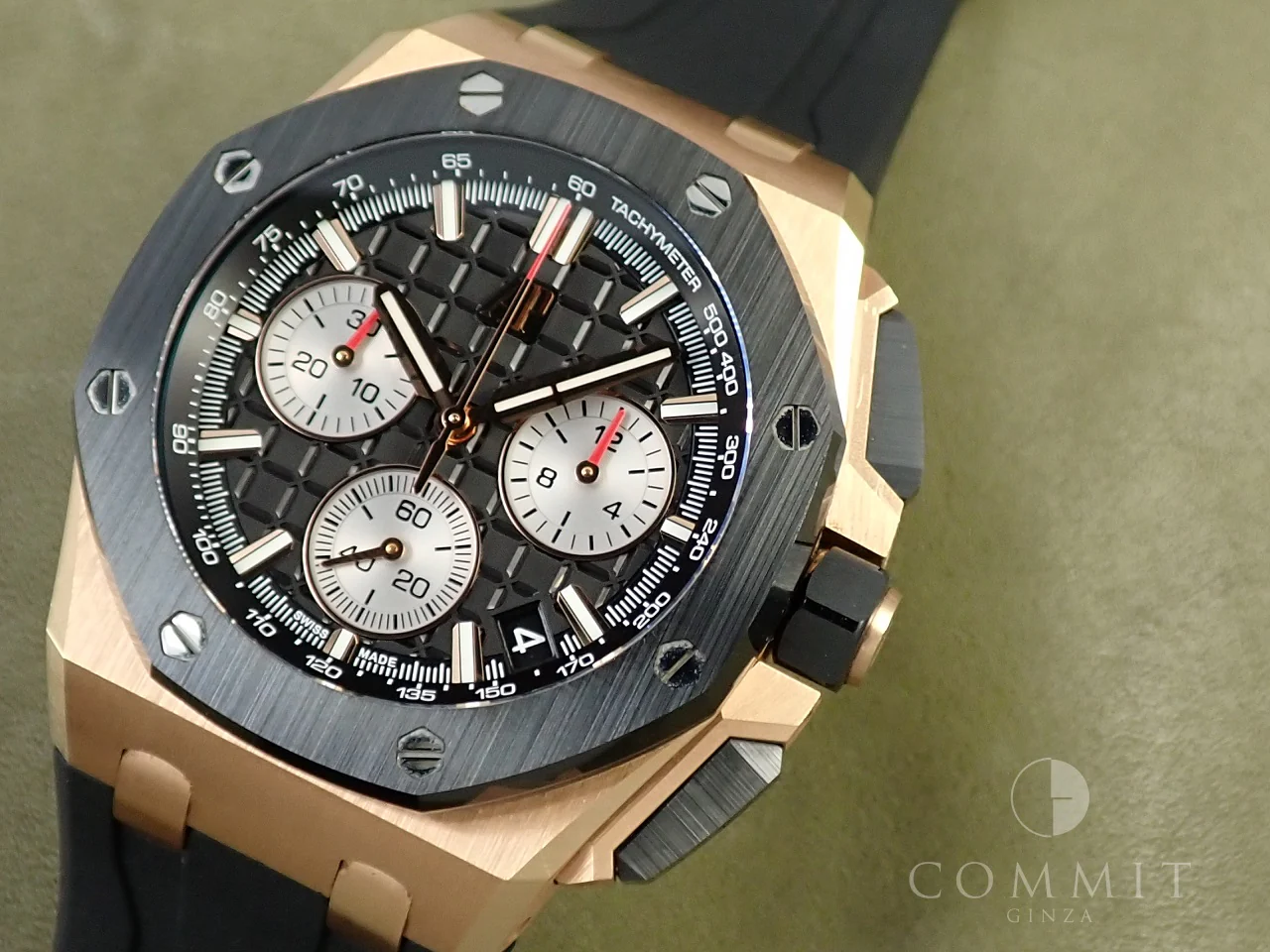 オーデマピゲ ロイヤルオーク オフショア クロノグラフ Ref.26420RO.OO.A002CA.01 ピンクゴールド ブラック文字盤 - Image 10