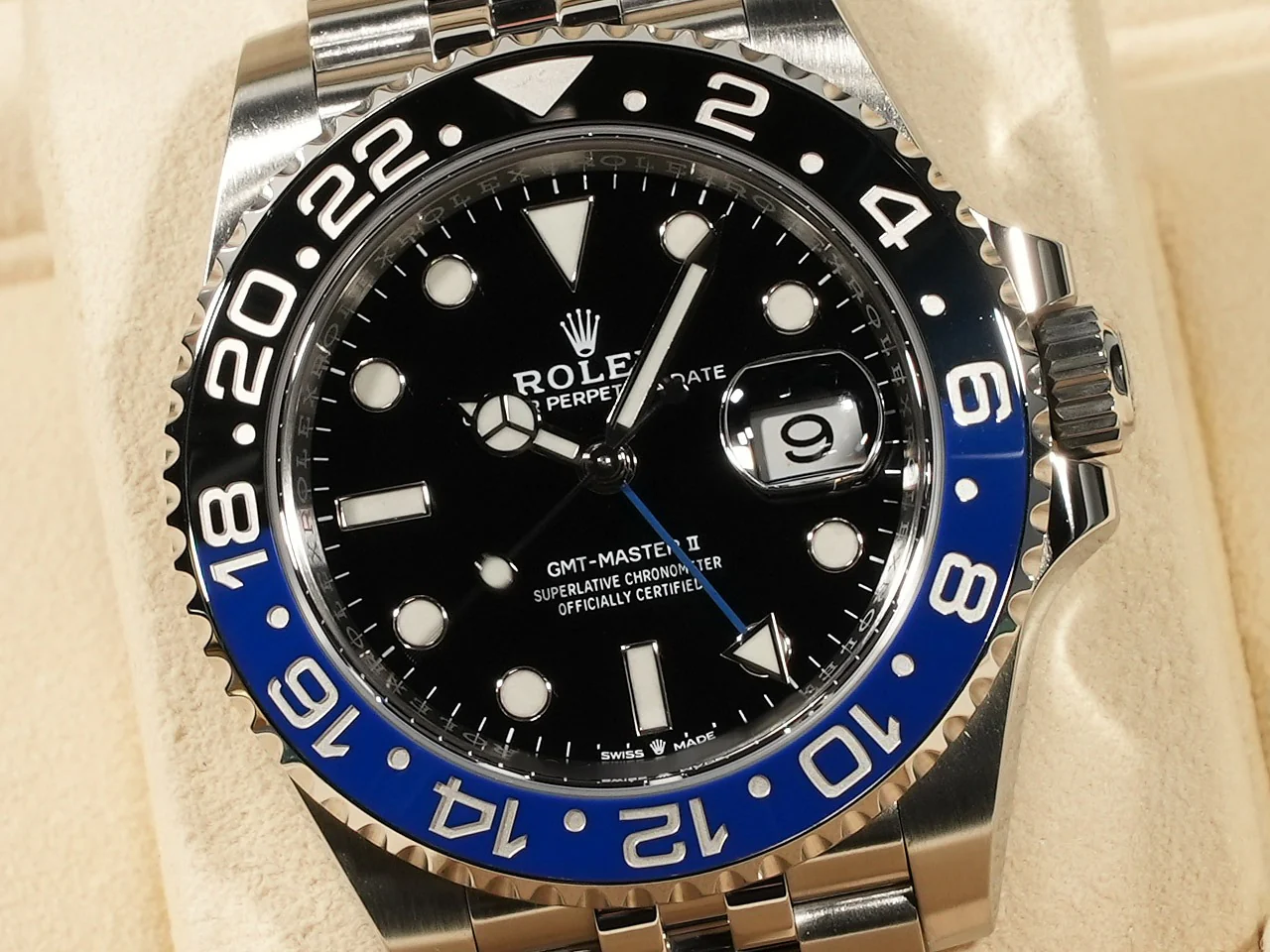 ロレックス GMTマスターII Ref.126710BLNR ステンレススチール ブラック文字盤 ジュビリーブレスレット 美品 3261S725 - Image 3