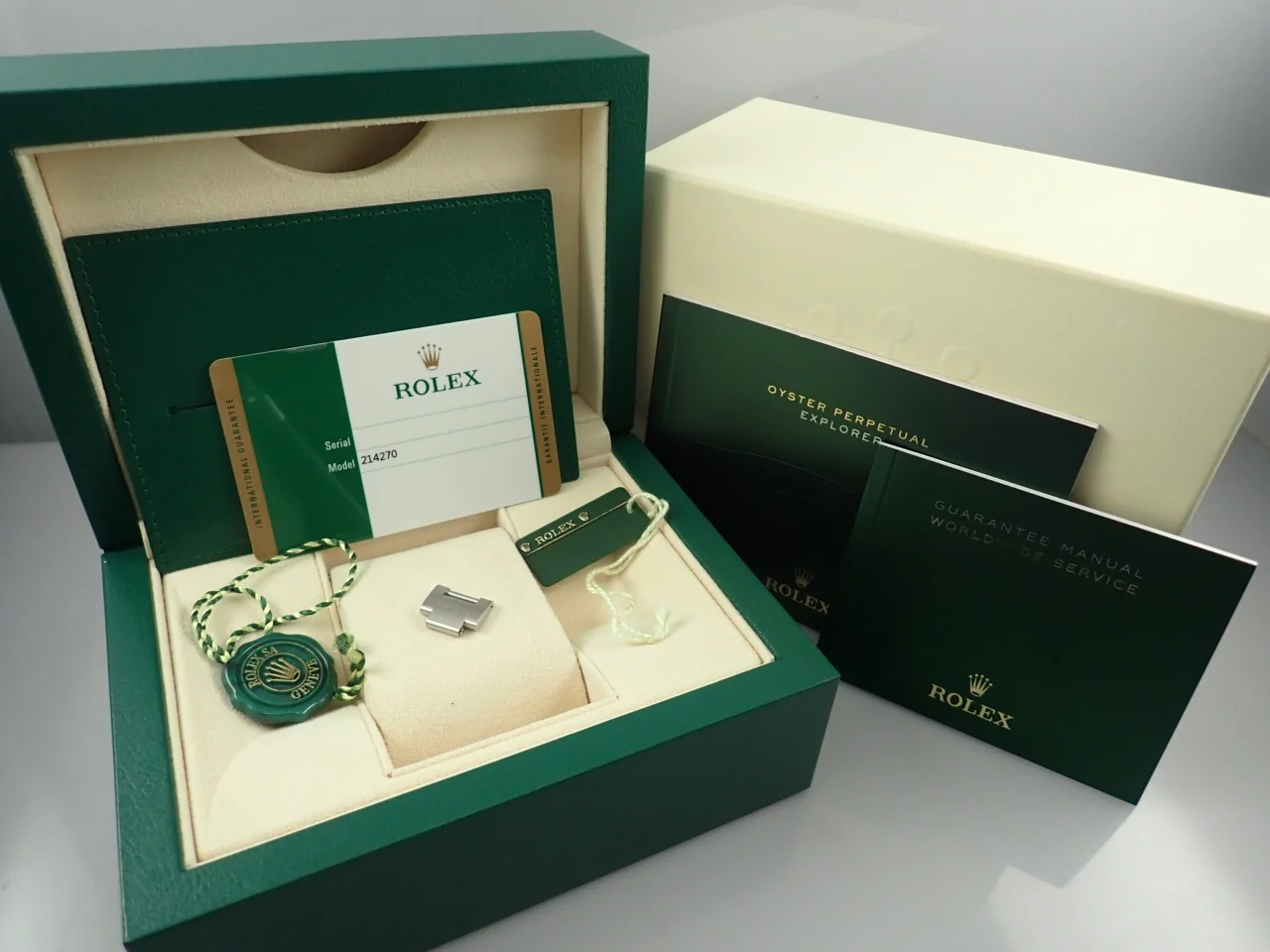 ロレックス エクスプローラーI 鏡面ブラックアウト Ref.214270 ステンレススチール ブラック文字盤 - Image 10