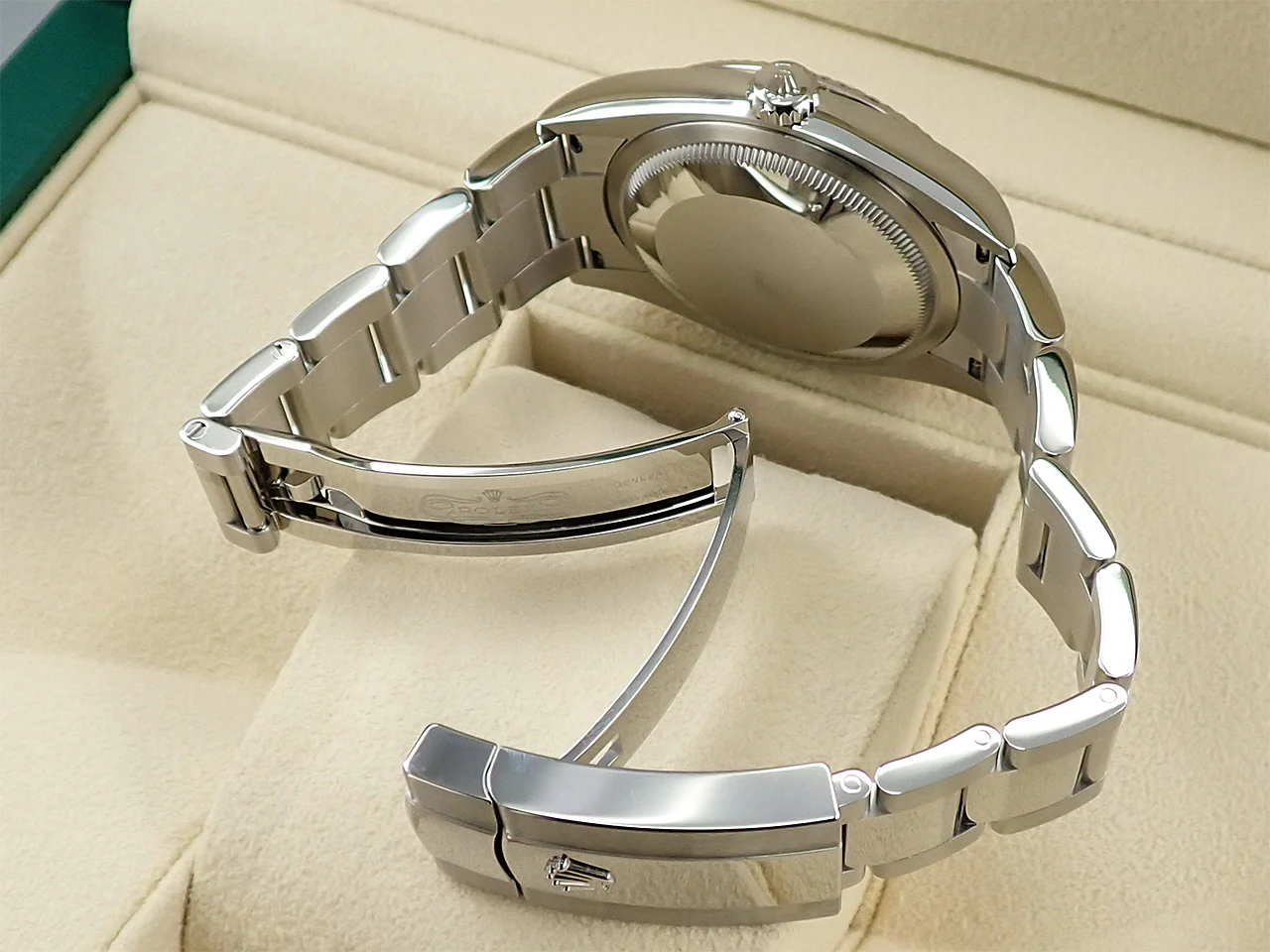 ロレックス デイトジャスト36 Ref.126234G ステンレススチール/ホワイトゴールド ブライトブルー フルーテッドモチーフx10Pダイヤ文字盤 オイスターブレスレット 未使用 377T6X7K - Image 7