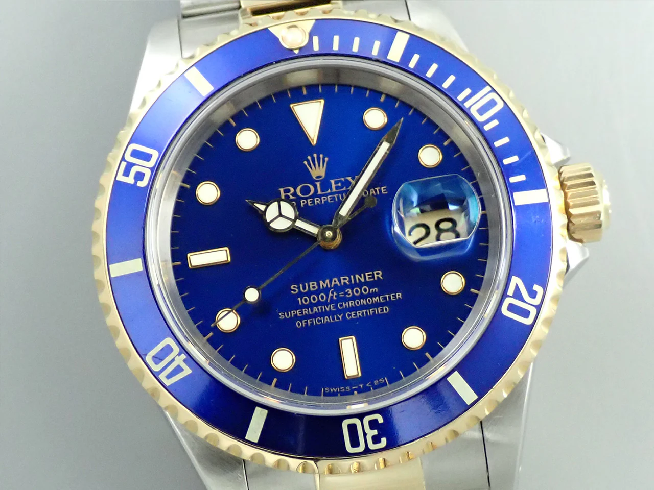 ロレックス サブマリーナー デイト Ref.16613 ステンレススチール/イエローゴールド ブルー文字盤 - Image 3