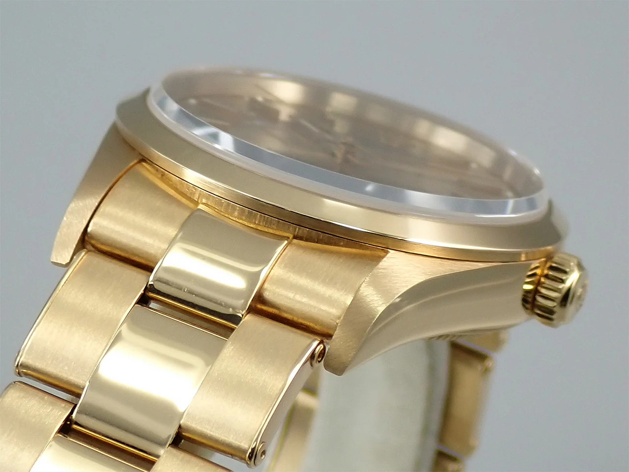 ロレックス オイスターパーペチュアル Ref.14208 イエローゴールド シャンパン文字盤 - Image 6