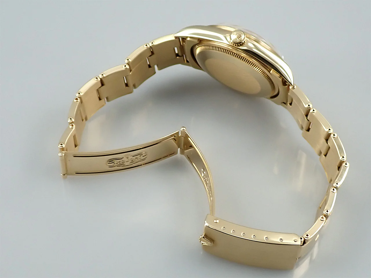 ロレックス オイスターパーペチュアル Ref.14208 イエローゴールド シャンパン文字盤 - Image 8